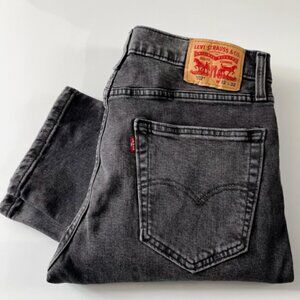 Levi's Premium 502 Denim Jeans Men's Regular 32" x 32"Taper Gray Future Black